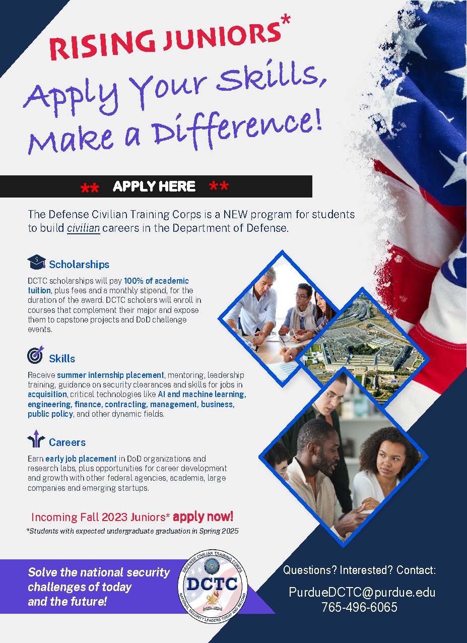 Defense Civilian Training Corps Applications Apply by 7/25 AAE